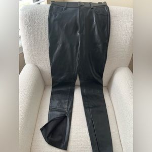 Zara Faux Leather High Waisted Pants